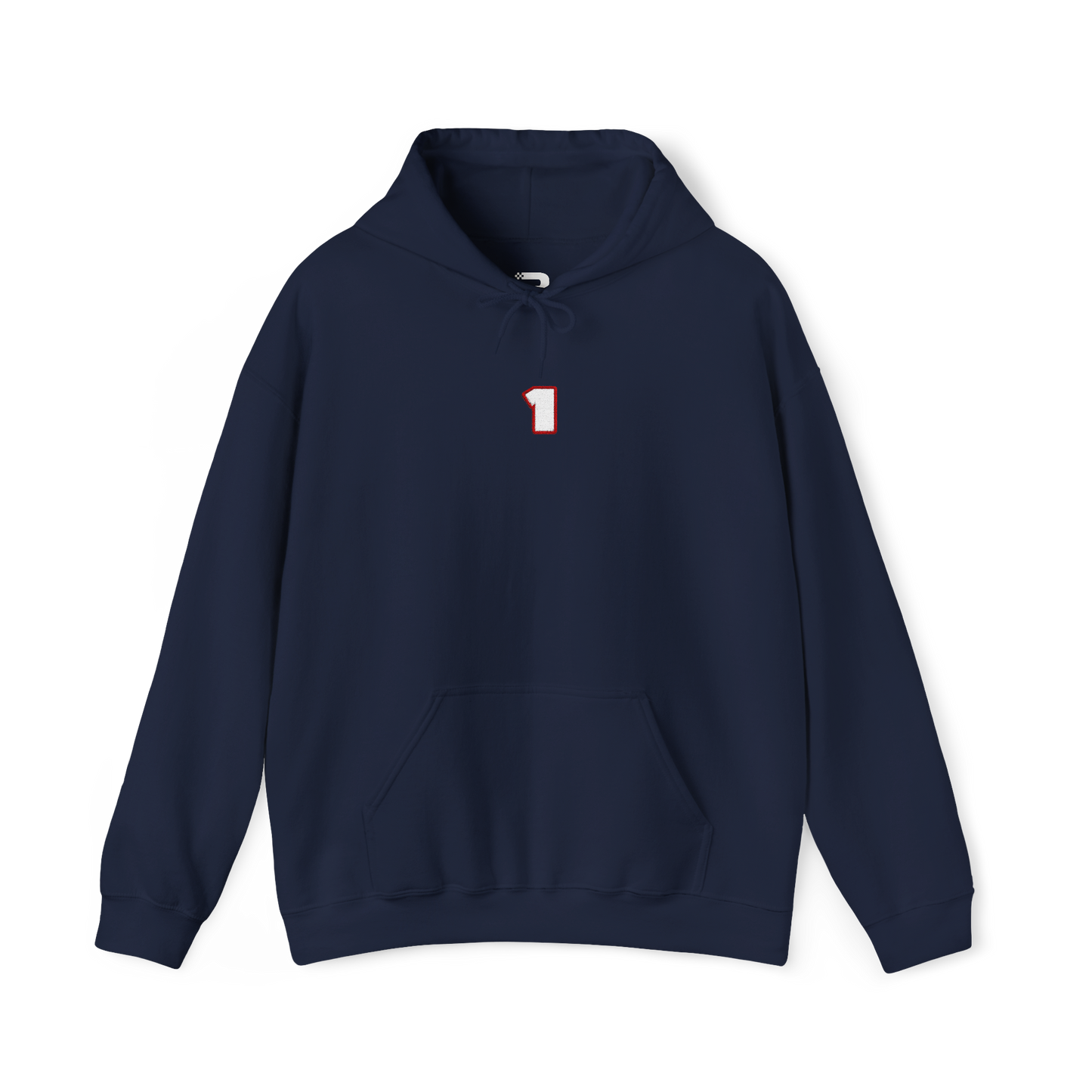 #1 Max Verstappen Embroidered Hoodie - Navy