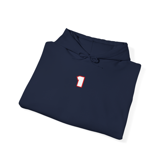 #1 Max Verstappen Embroidered Hoodie - Navy