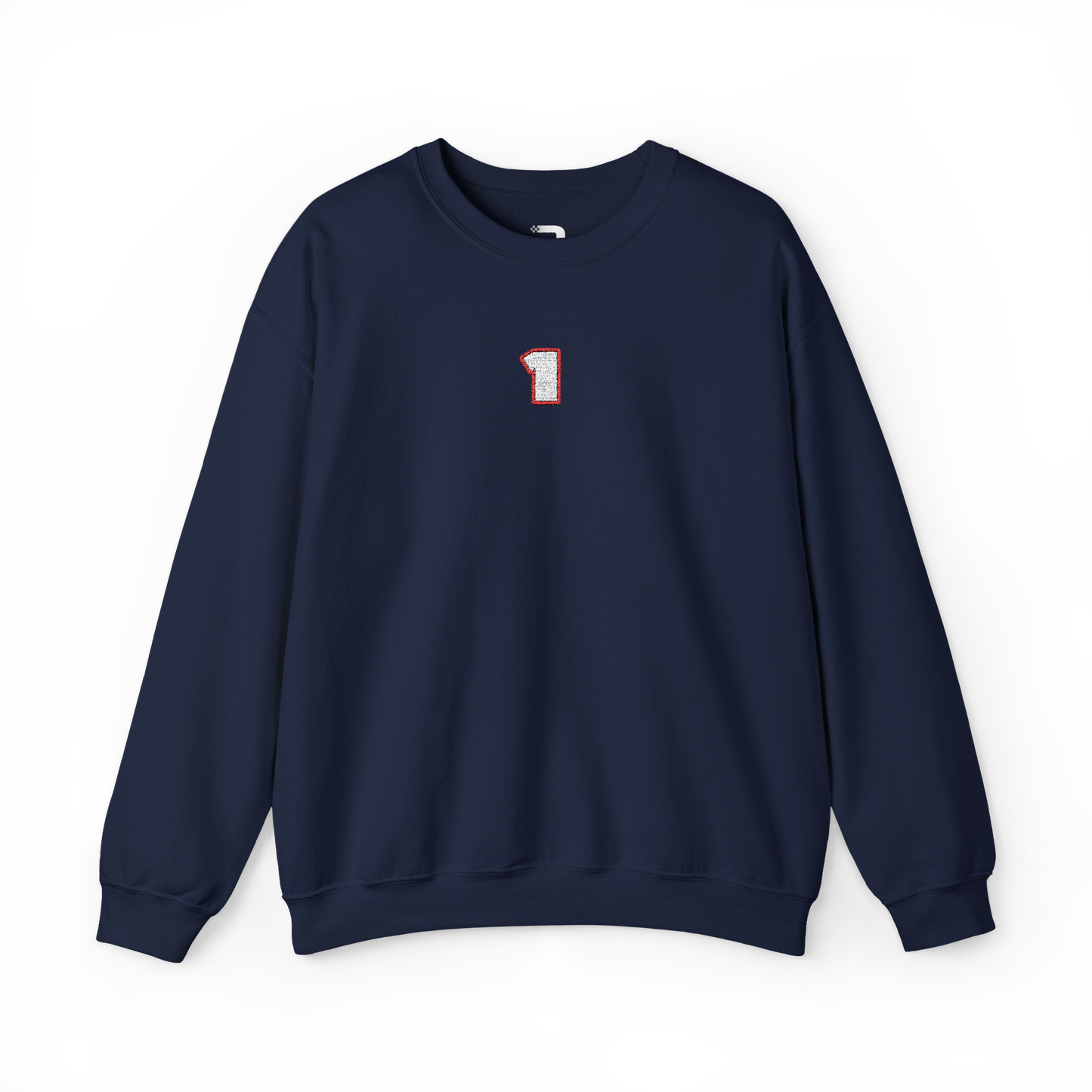 #1 Max Verstappen Embroidered Crewneck - Navy