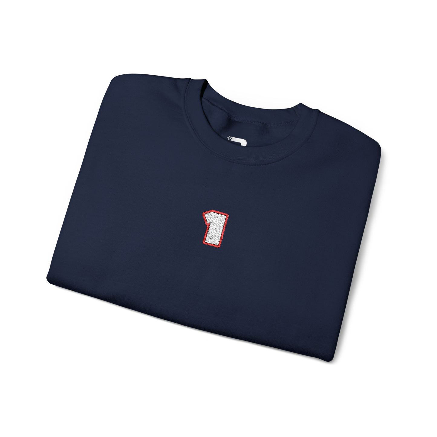 #1 Max Verstappen Embroidered Crewneck - Navy