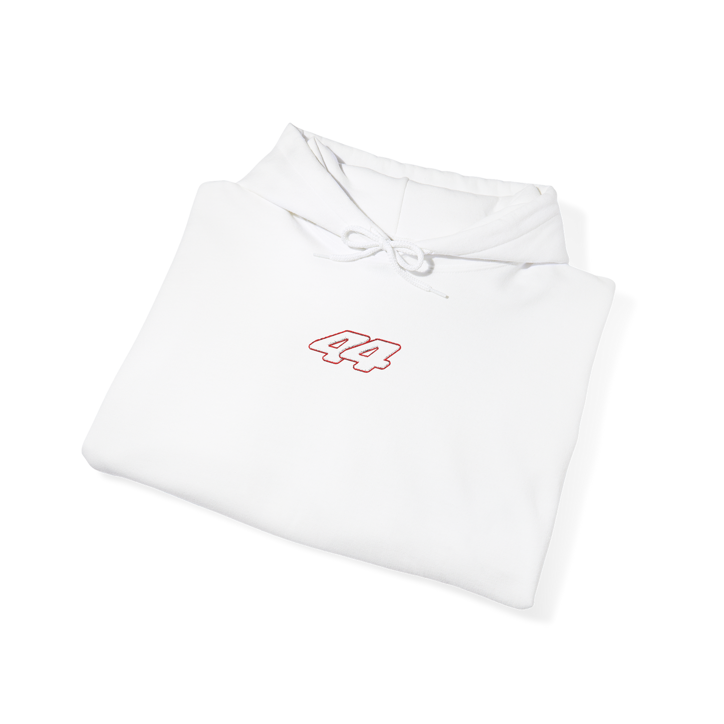#44 Lewis Hamilton Embroidered Hoodie - White