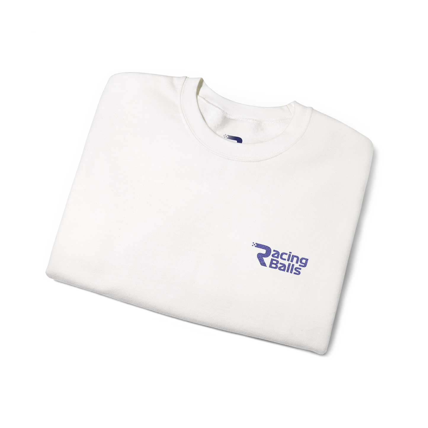 Racing Balls F1 Embroidered Crewneck - White