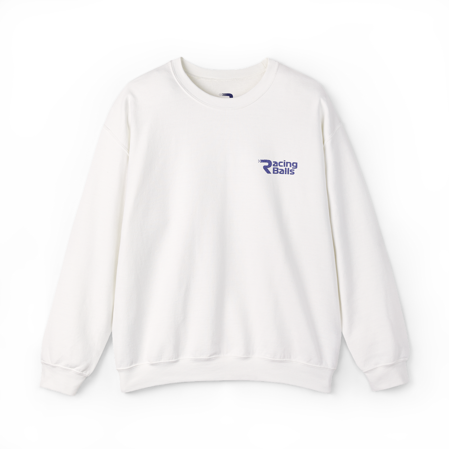 Racing Balls F1 Embroidered Crewneck - White