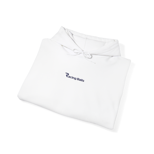 Racing Balls F1 Embroidered Hoodie - White