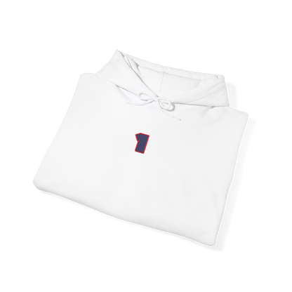 #1 Max Verstappen Embroidered Hoodie - White