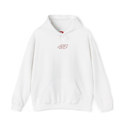 #44 Lewis Hamilton Embroidered Hoodie - White