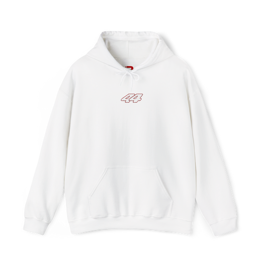 #44 Lewis Hamilton Embroidered Hoodie - White