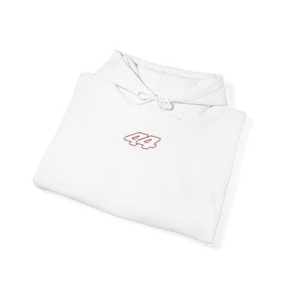 #44 Lewis Hamilton Embroidered Hoodie - White