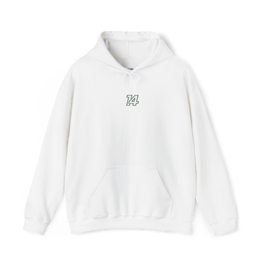 #14 Fernando Alonso Embroidered Hoodie - White