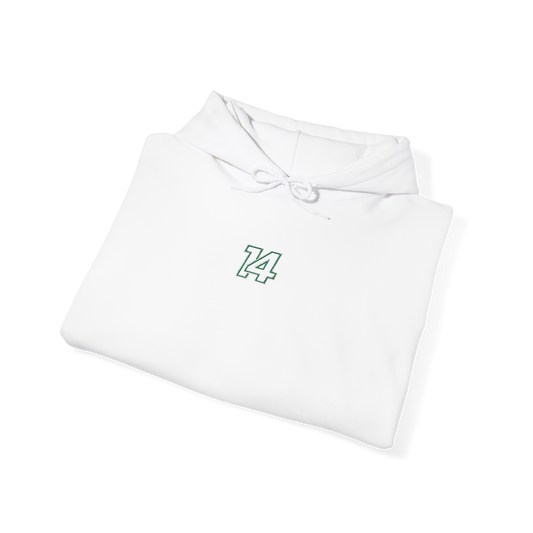 #14 Fernando Alonso Embroidered Hoodie - White