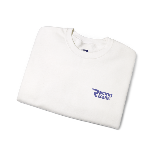 Racing Balls F1 Embroidered Crewneck - White