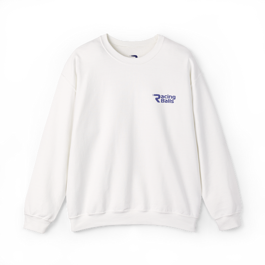 Racing Balls F1 Embroidered Crewneck - White